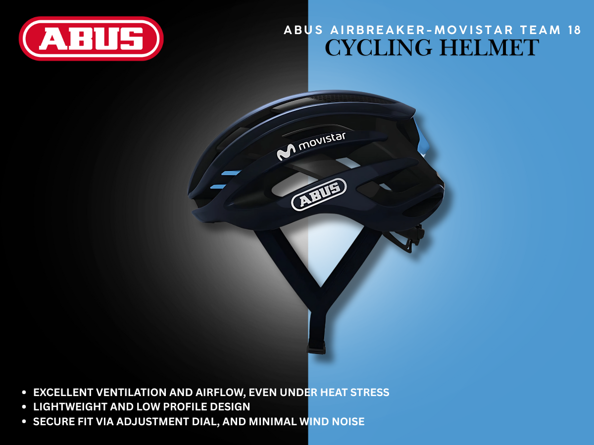 Abus Airbreaker Cycling Helmet - Movistar Team 18 Text Review