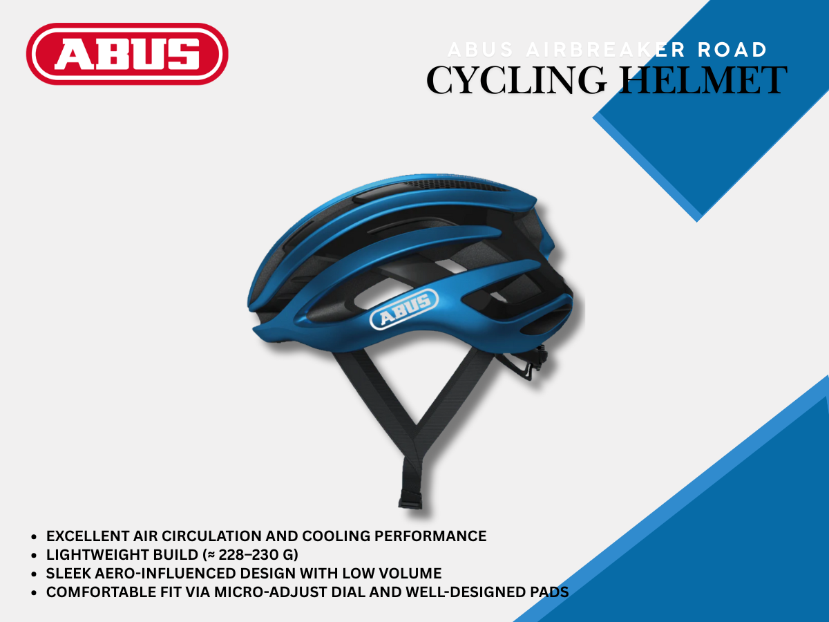Abus Airbreaker Road Cycling Helmet - Steel Blue Text Review