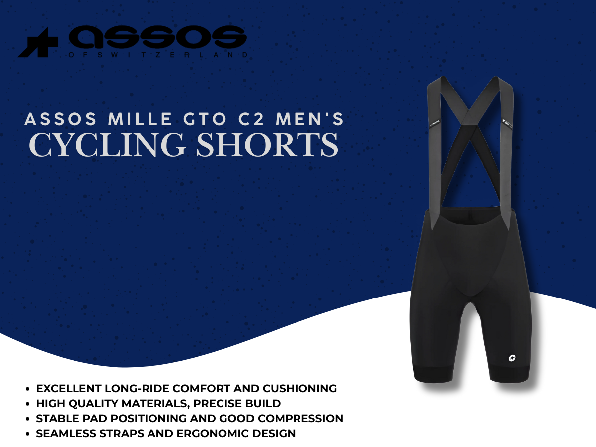 Assos Mille GTO C2 Men's Cycling Bibshorts - Black Series Text Review