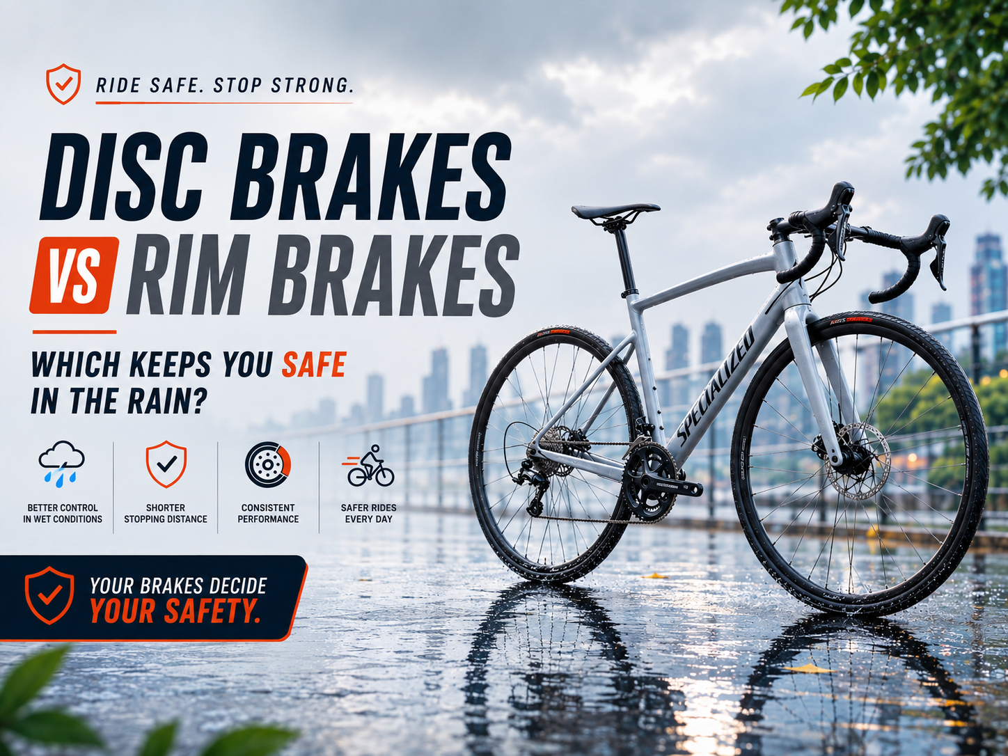 Stopping Power in the Pouring Rain: Do You Really Need Disc Brakes?