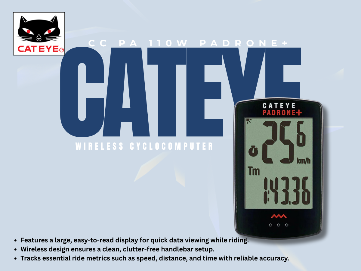 CatEye CC PA 110W Padrone+ Wireless Cyclocomputer - Text Review 