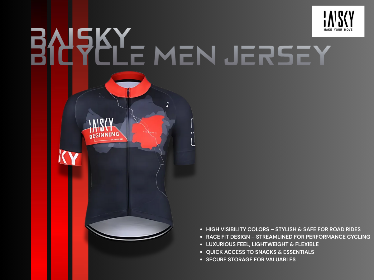 Baisky TRMSJ990 Premium Cycling Jersey for Men - Text Review