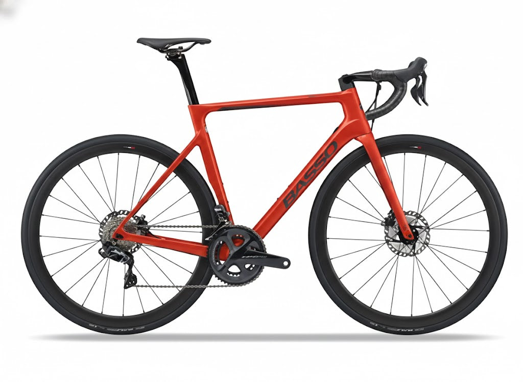 BASSOカーボンロードバイク　シマノULTEGRA Basso Astra Disc Carbon Shimano Ultegra Samoa Red Hydraulic Disc