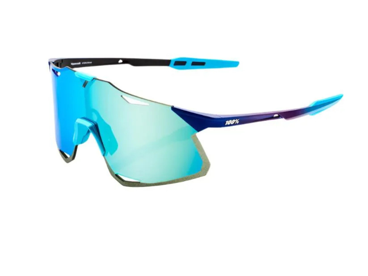 100% HYPERCRAFT - Matte Metallic Into the Fade - Blue Topaz Multilayer Mirror Lens