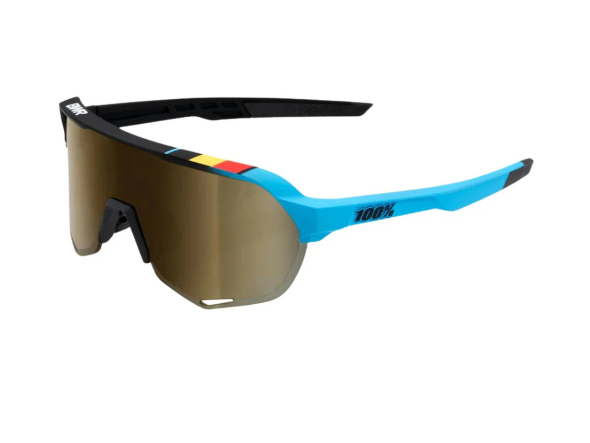 100% S2 - BWR Black - Soft Gold Mirror Lens