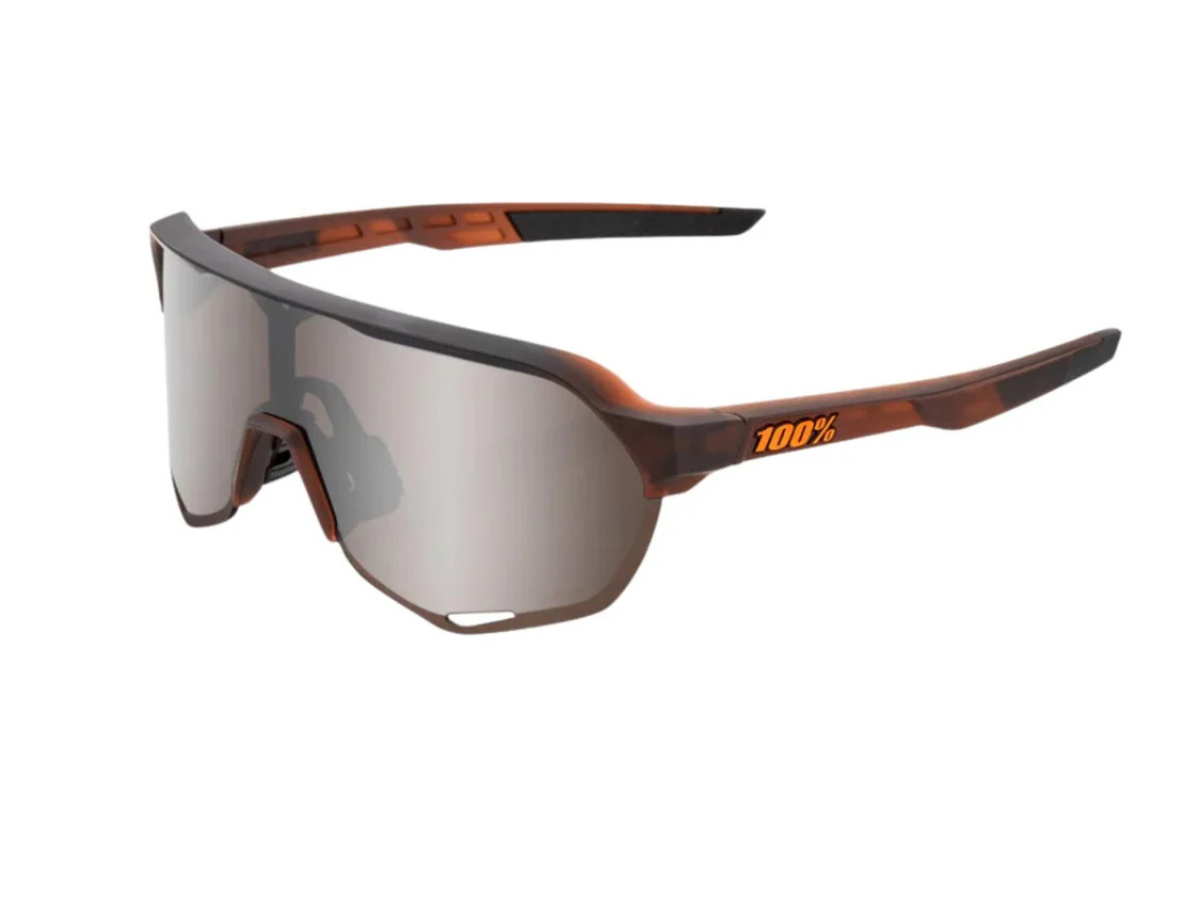 100% S2 - Matte Translucent Brown Fade - HiPER Silver Mirror Lens
