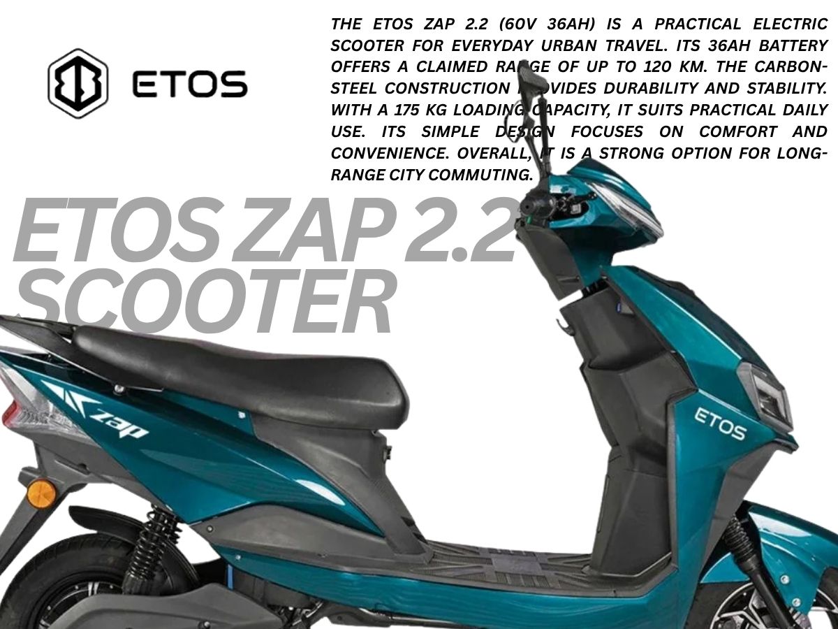 Etos Zap 2.2 E-Scooter (60 v 36 Ah)