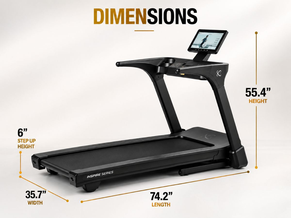 Inspire Series T5s Treadmill with 15.6 inch Touchscreen - 220V
