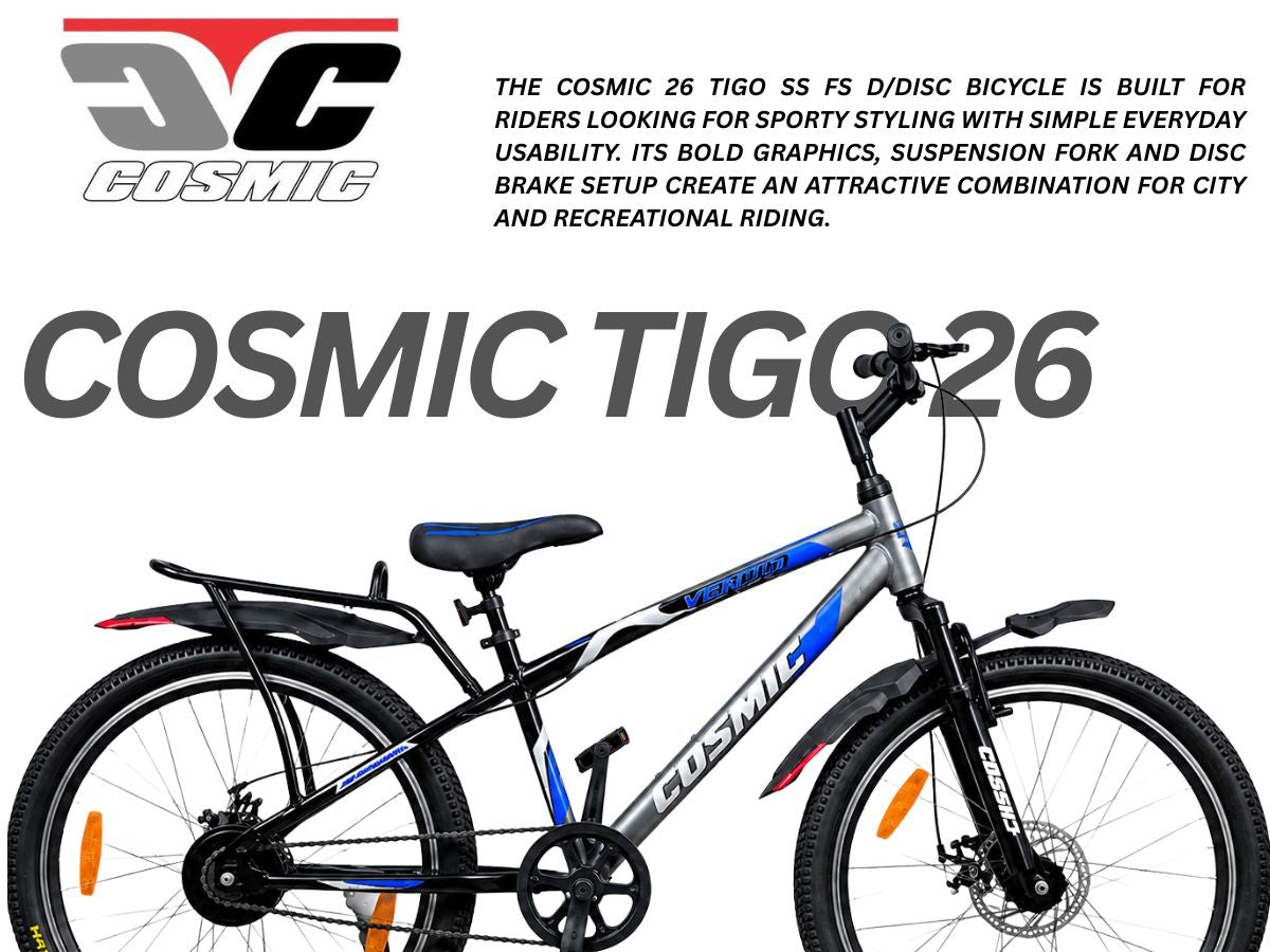 Cosmic 26 Tigo Single Speed FS D/Disc Bicycle