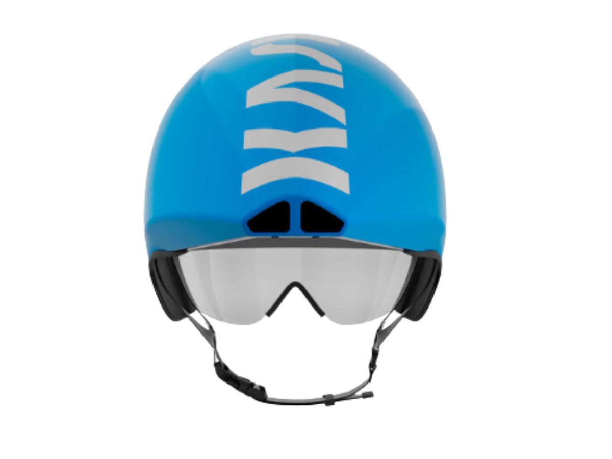 Kask Helmet Mistral Black/Light Blue with Clear Visor