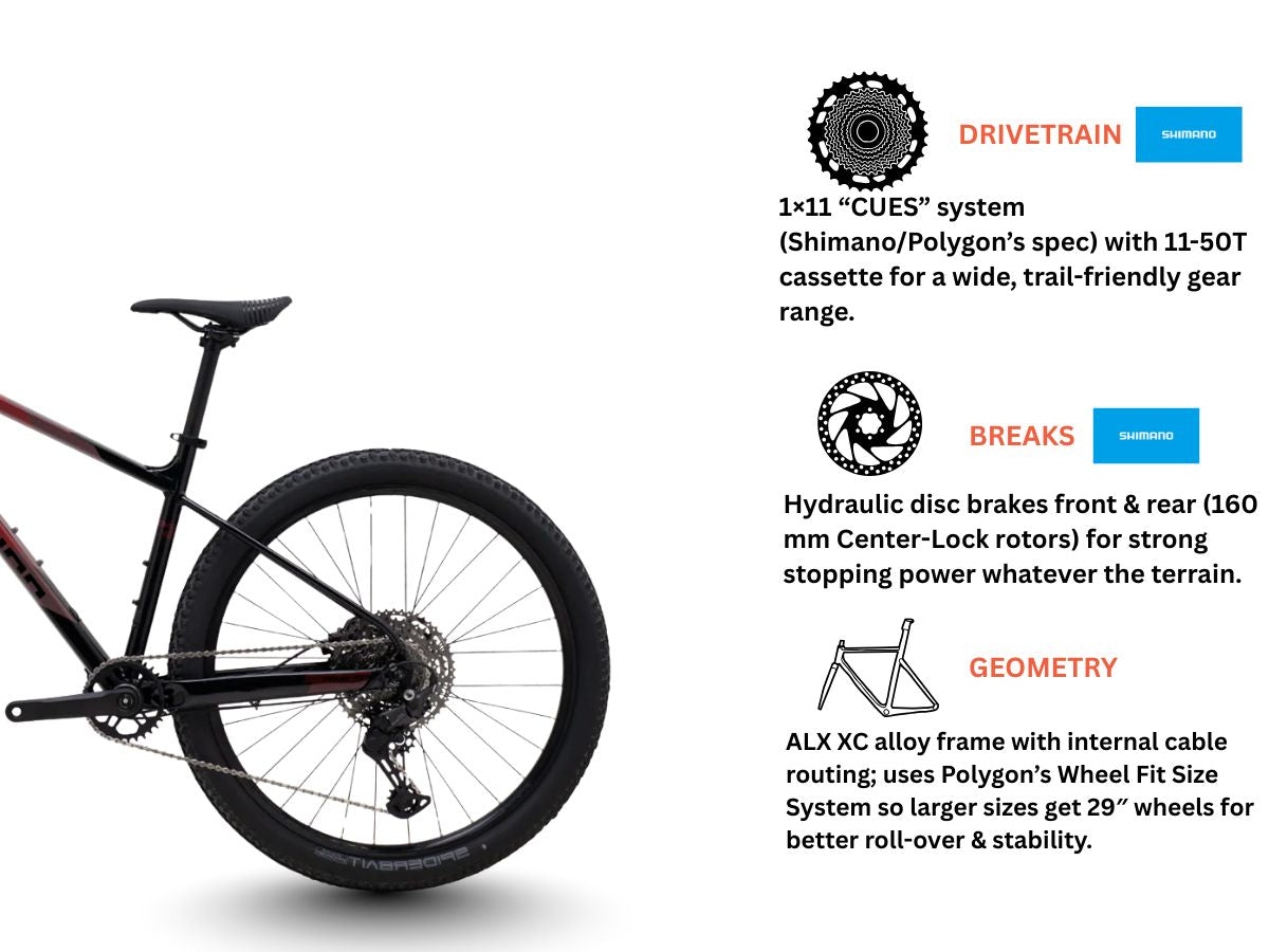 Polygon Xtrada 6 LG 27.5 (with Cues)