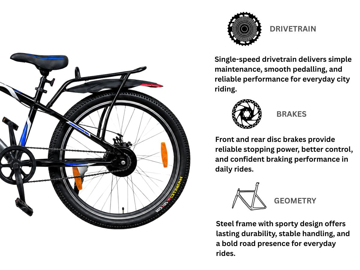 Cosmic 26 Tigo Single Speed FS D/Disc Bicycle