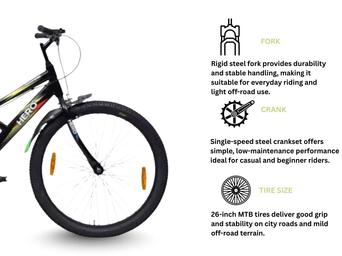 Hero 26 Bonfire Bicycle