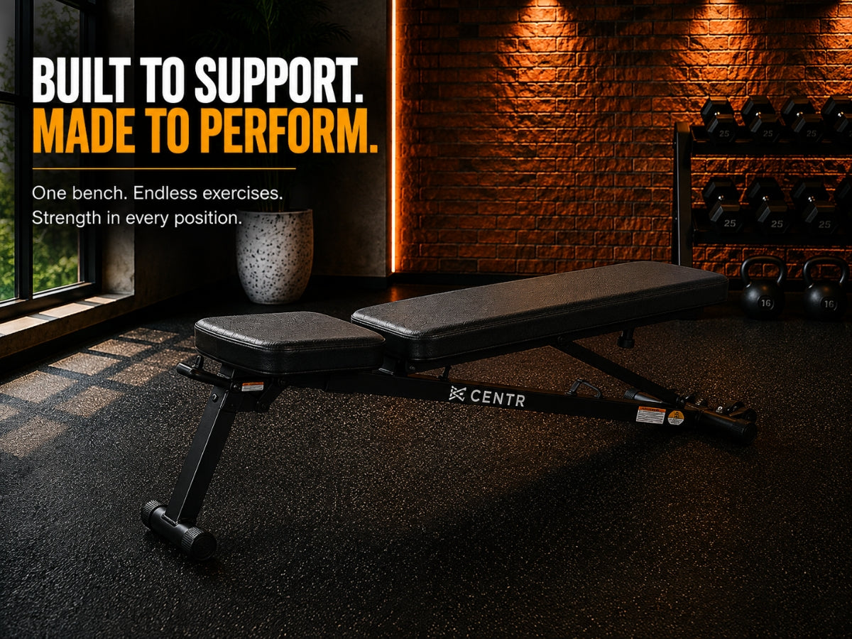 Centr X Hyrox Flat Folding Weight Bench
