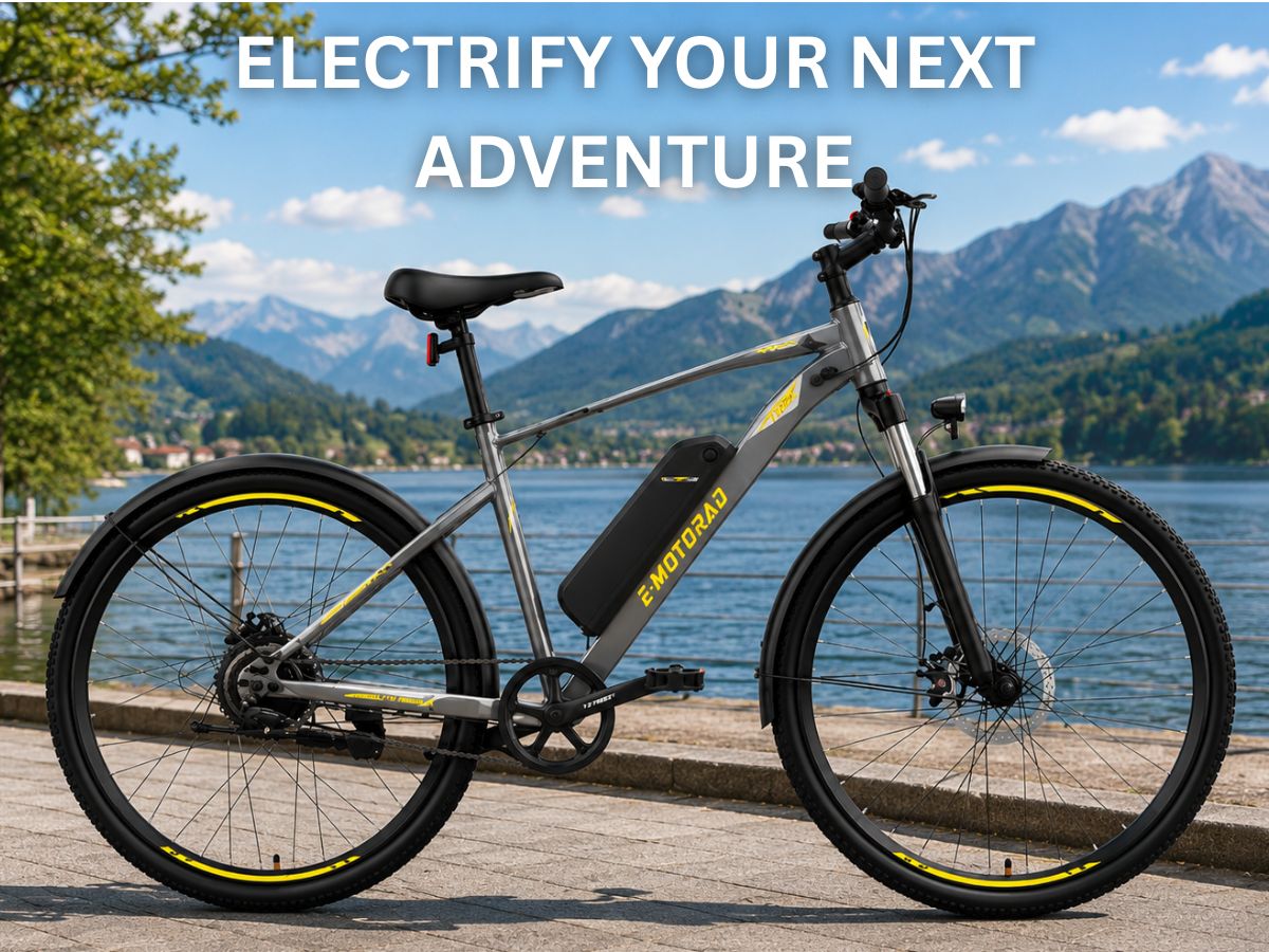 EMotorad 27.5 X1 E-Bicycle With Front Light And Mudguard