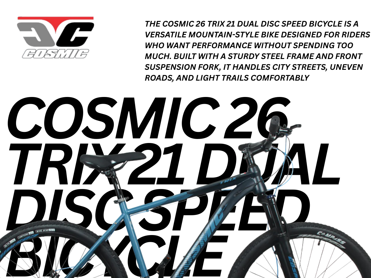 Cosmic 26 Trix 21 Dual Disc Speed Bicycle