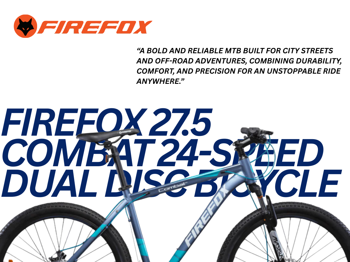 Firefox 27.5 Combat 24-Speed Dual Disc Bicycle