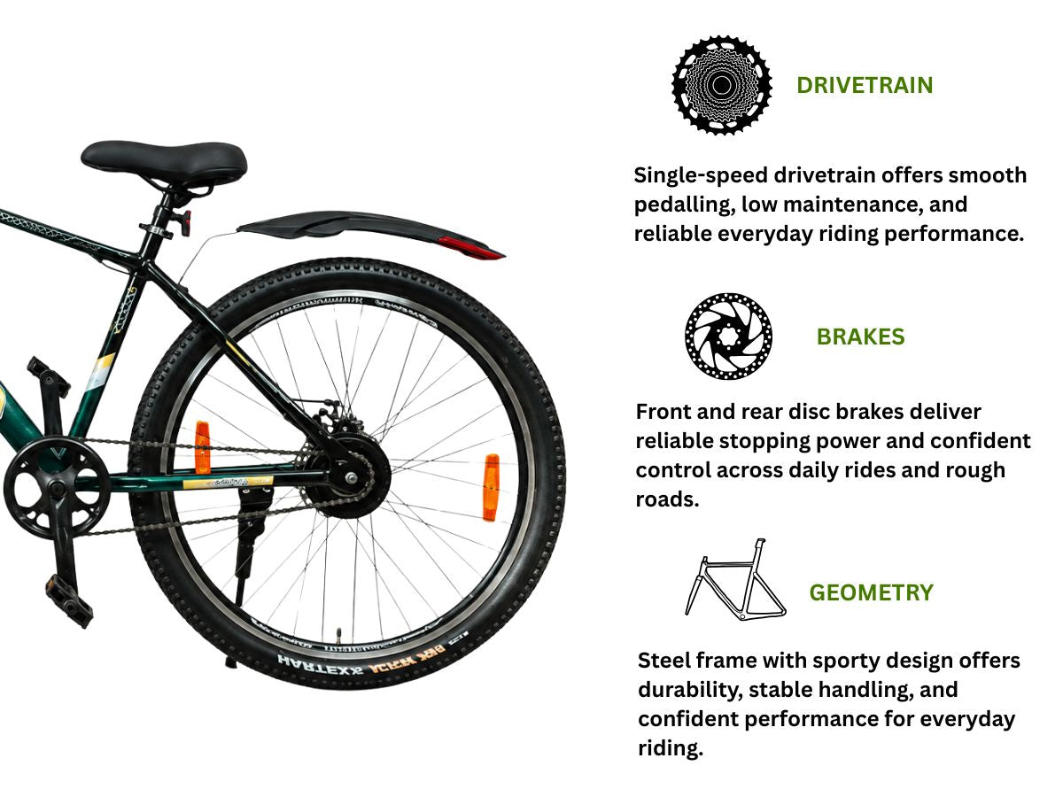 Cosmic 29 Tracer FS SS D/Disc Bicycle