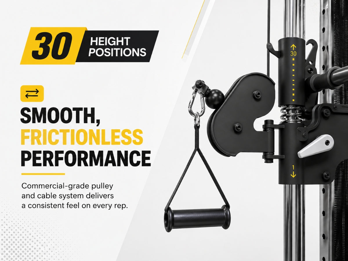 Centr X Hyrox Inspire Series SF6 Home Gym Functional Trainer with selectorized smith Bar