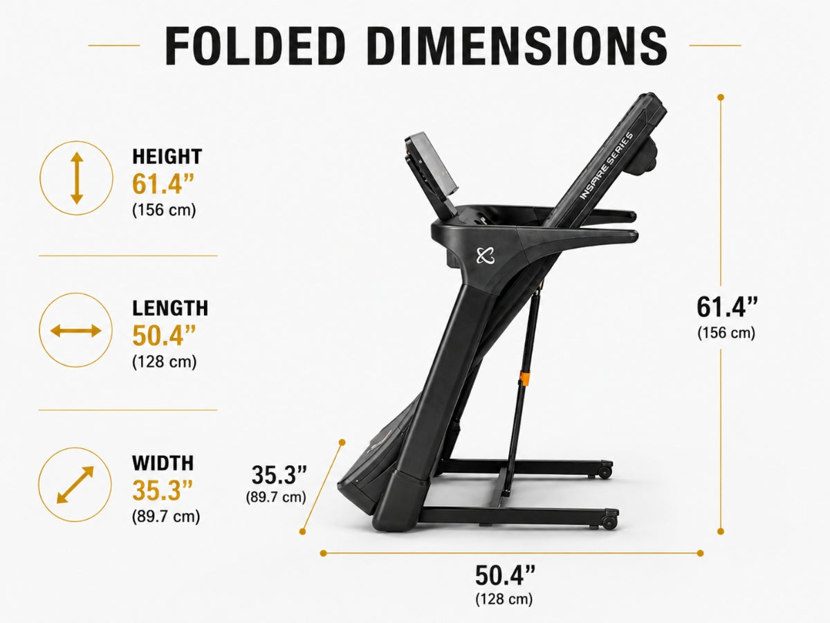 Inspire Series T5 Treadmill with 15 inch LED Display - 220V