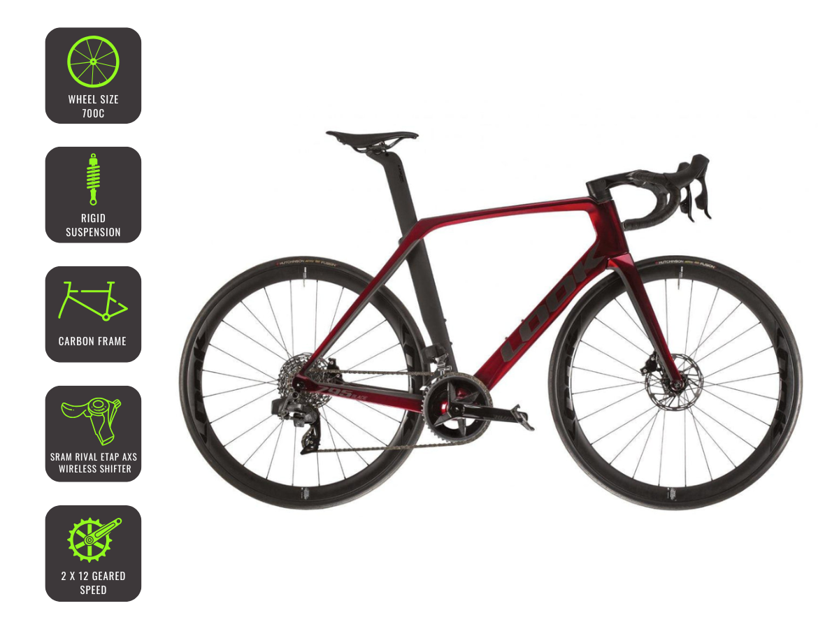Look Bike 795 Blade DB Interference Rival E-Tap LOOK R38D Wheels