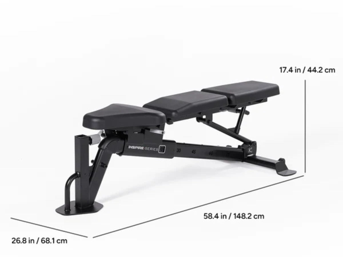 Inspire Series FID7 PRO Multi-Adjustable Weight Bench(takes attachments)