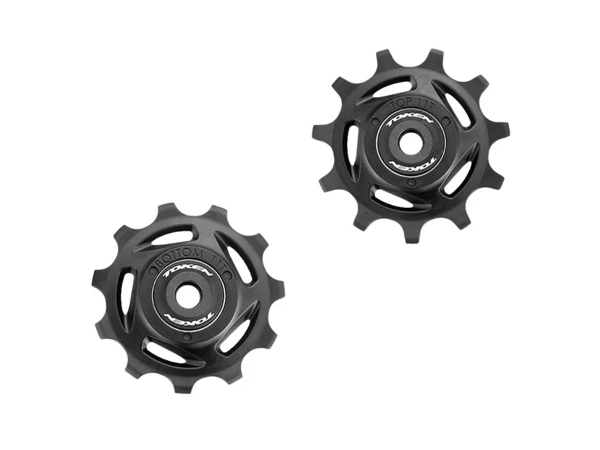Token Pulley Set For Shimano 11/12 Speed Upper 11t, Lower 11t (Plastic)