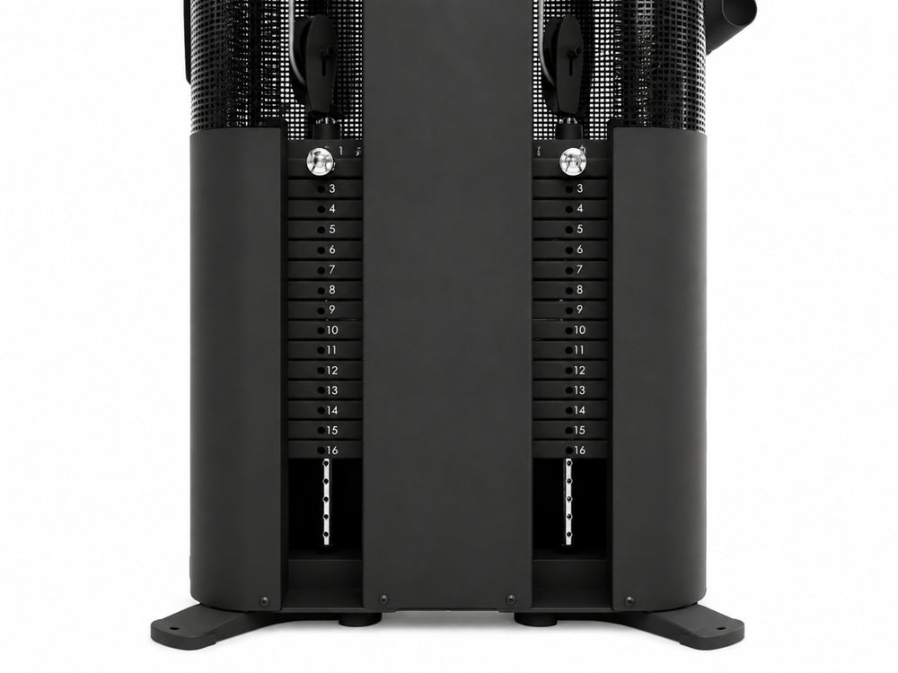 Dual 165 lb Weight Stacks