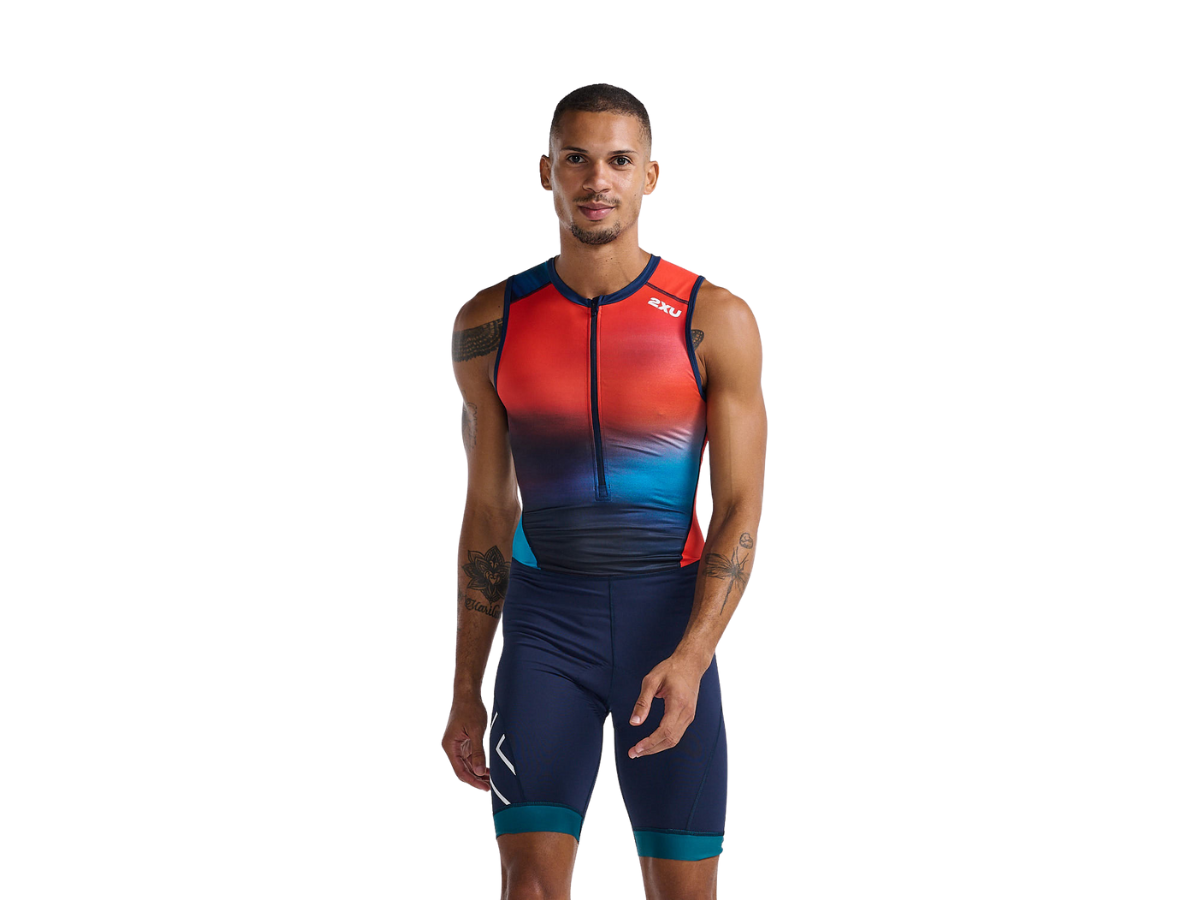 2XU Men Core Trisuit Poppy/Midnight