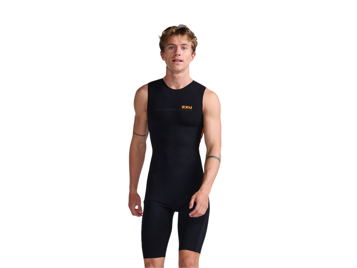 2XU Men Propel Swimskin Black/Turmeric
