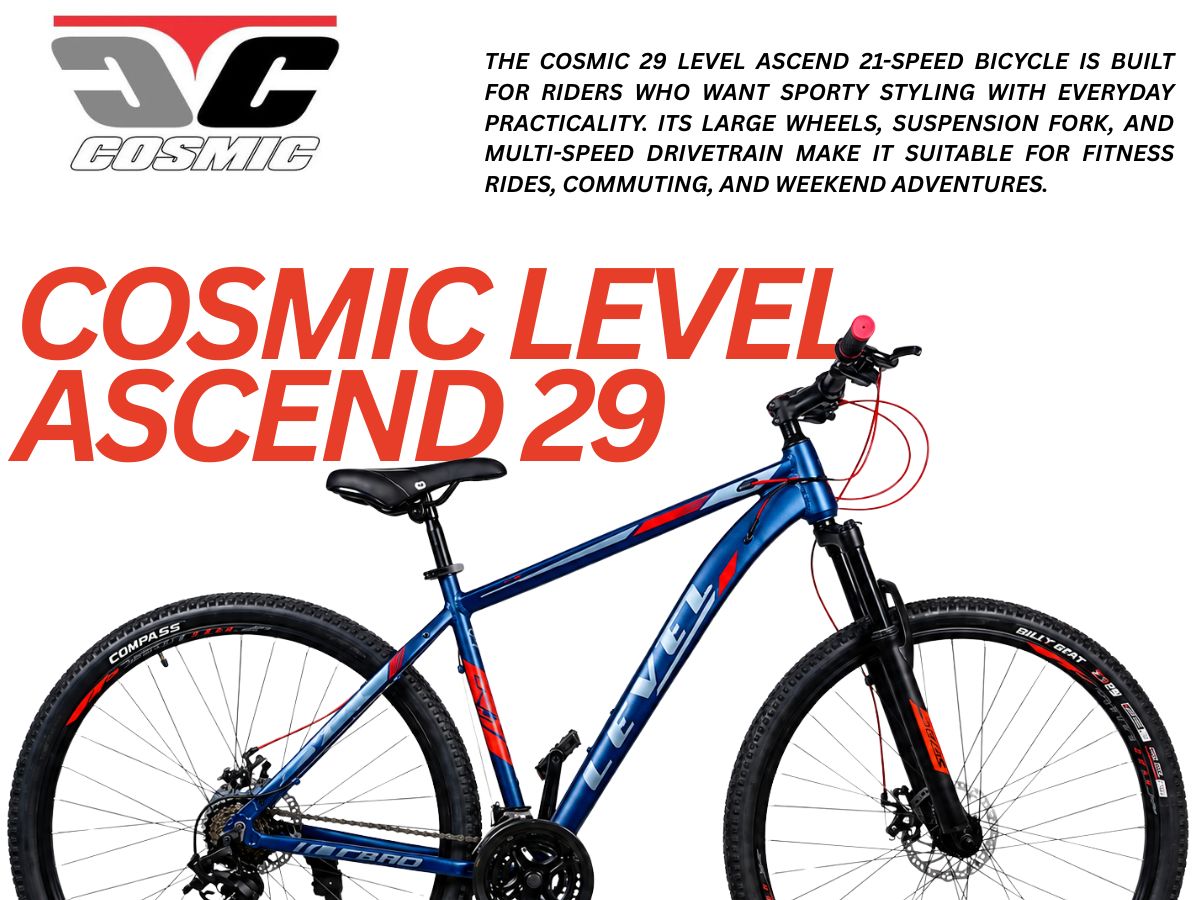 Cosmic 29 Level Ascend 21-Speed Bicycle