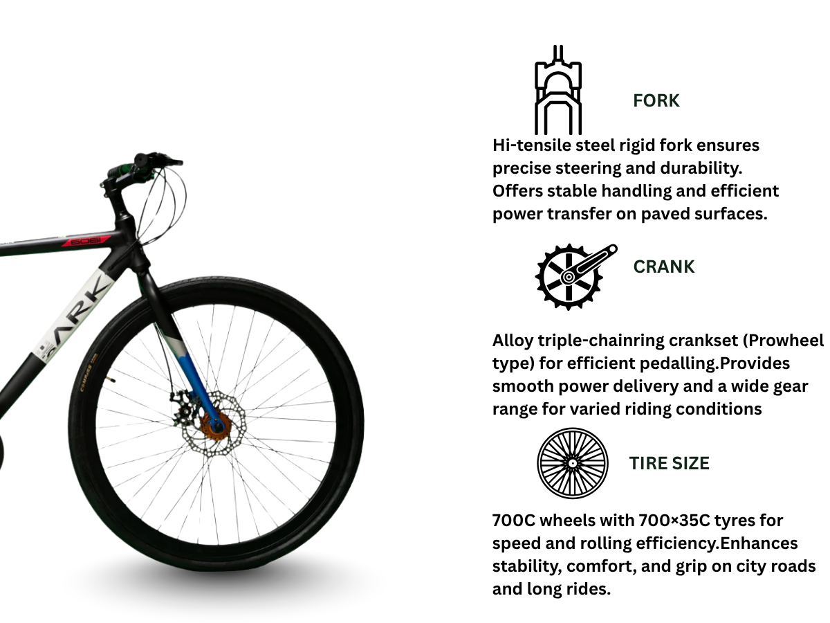Bike Ark 700C Yolo 21-Speed Bicycle