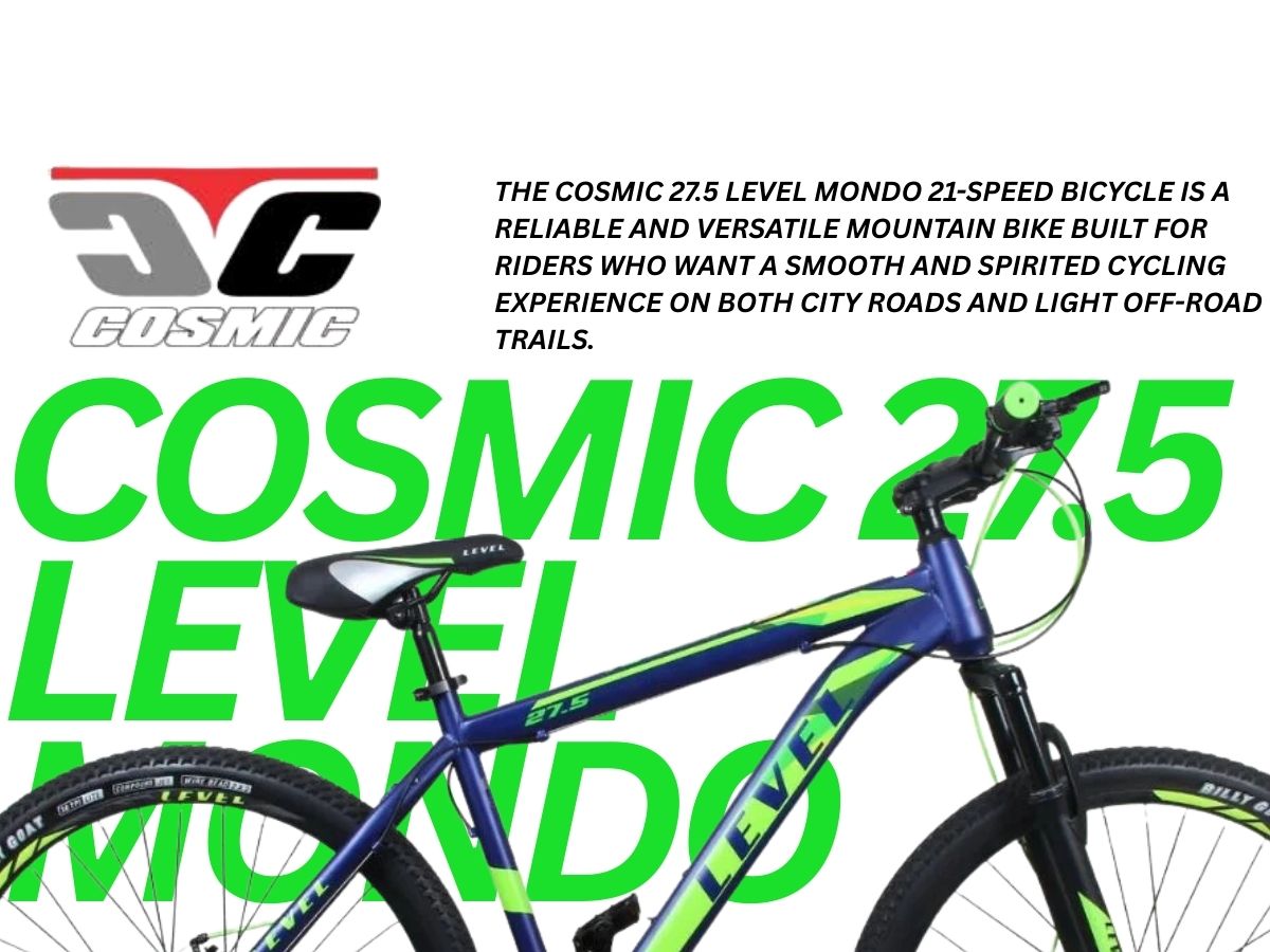 Cosmic 27.5 Level Mondo 21-Speed Bicycle