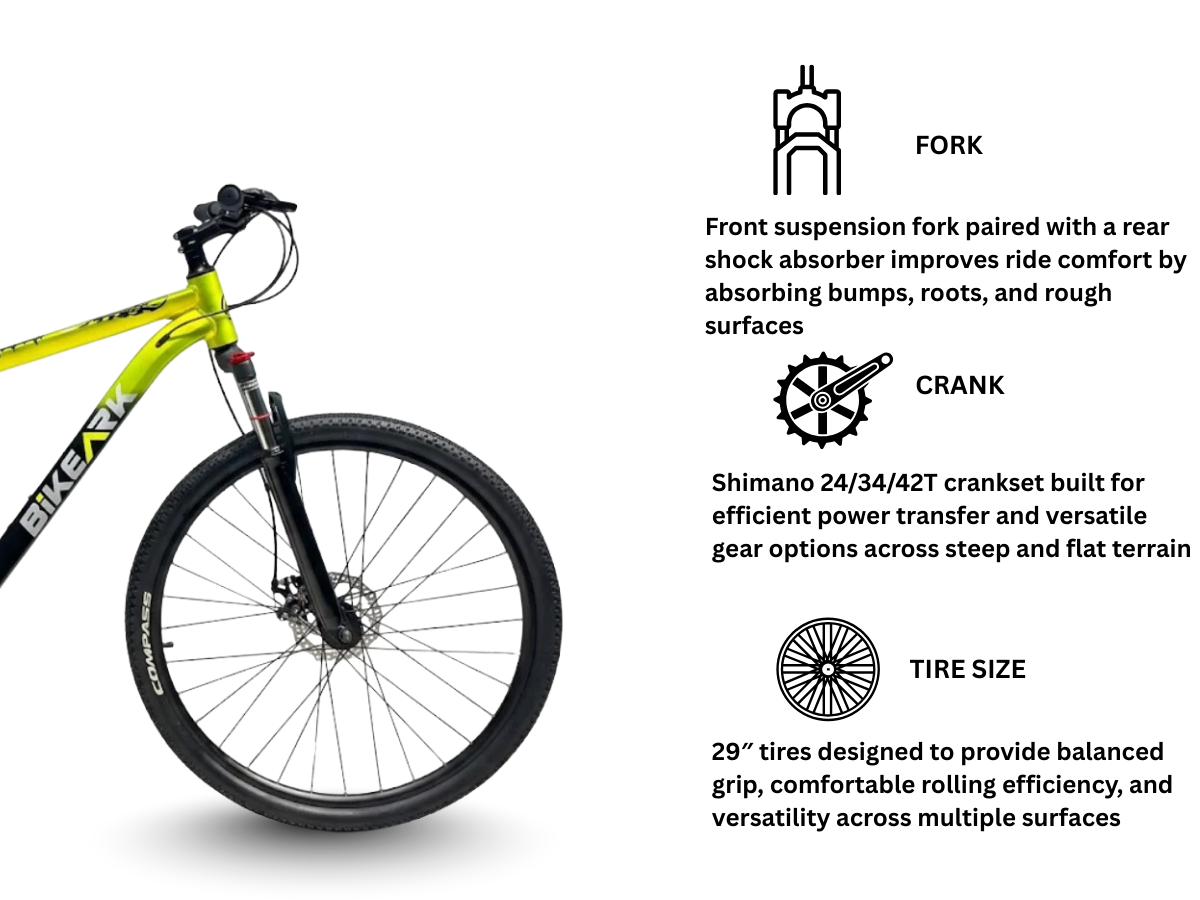 Bikeark 29 Adrenaline 21-Speed FS D/Disc Bicycle