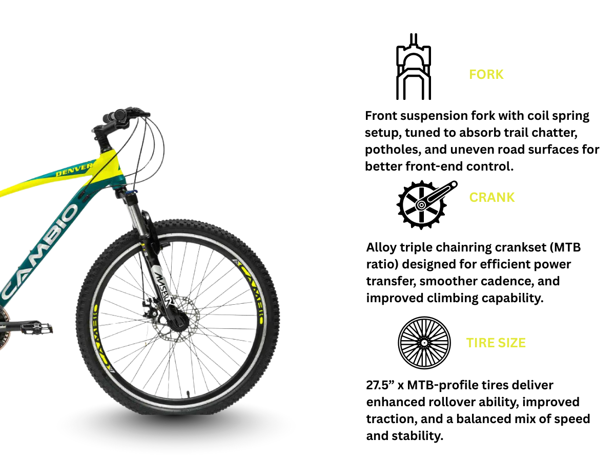 Cambio 27.5 Denver 24-Speed D/Disc Bicycle