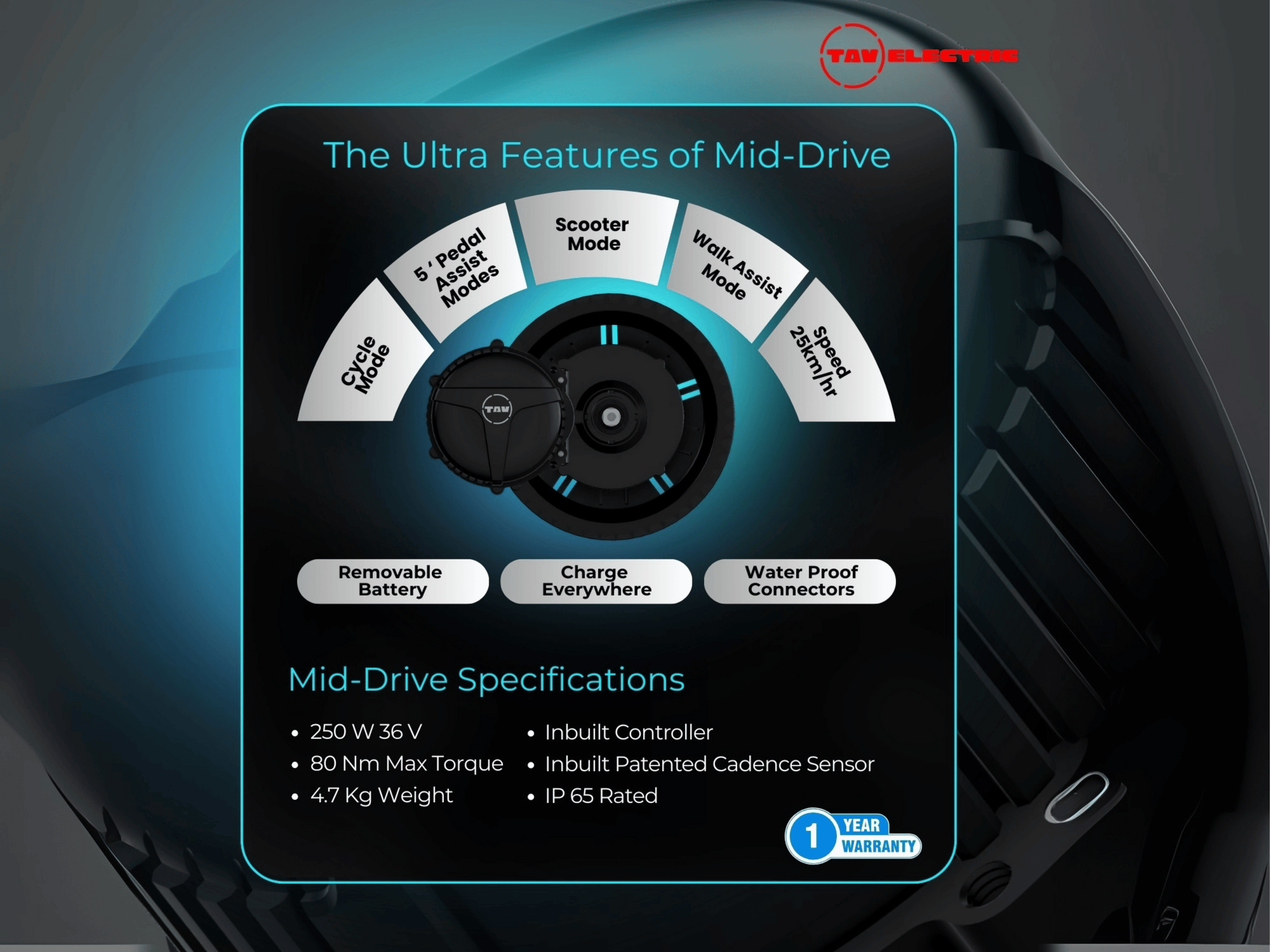 TAV Digital Conversion Kit 10.6 Ah