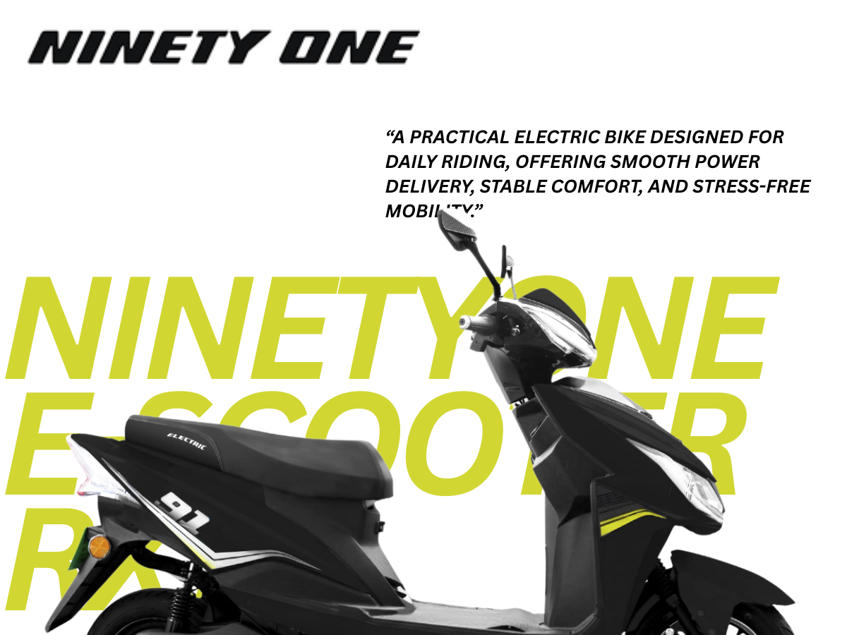 Ninetyone E-Scooter Rx1 (60 V Lead Acid) Heavy Duty
