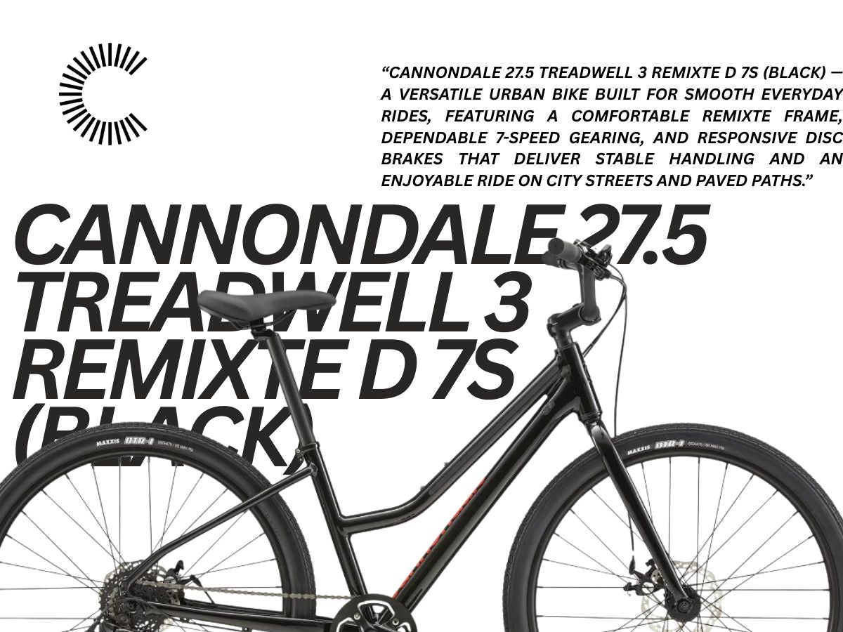 Cannondale 27.5 Treadwell 3 Remixte D 7S (Black)