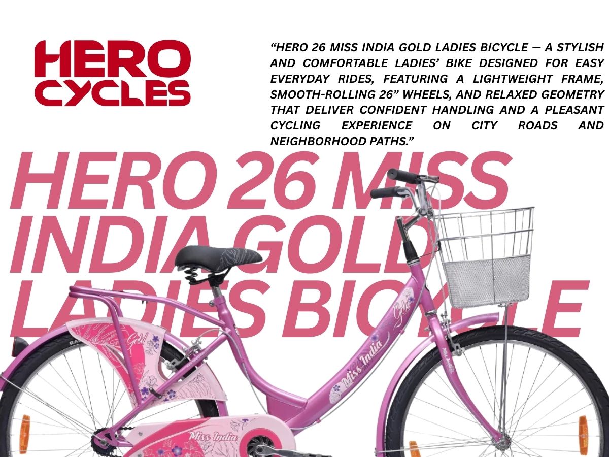 Hero 26 Miss India Gold Ladies Bicycle