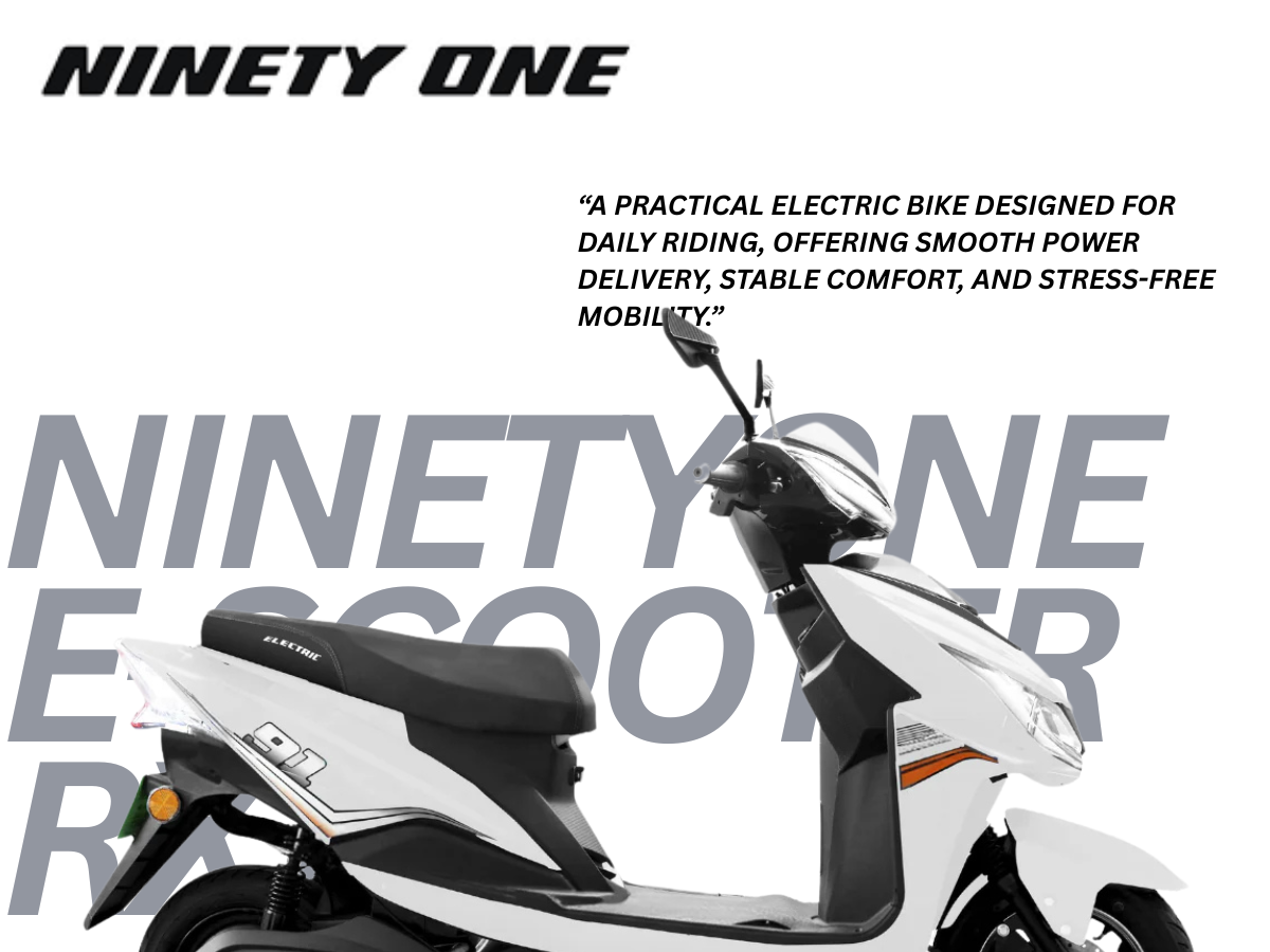 Ninetyone E-Scooter Rx1 (60 V Lithium Ion ) Heavy