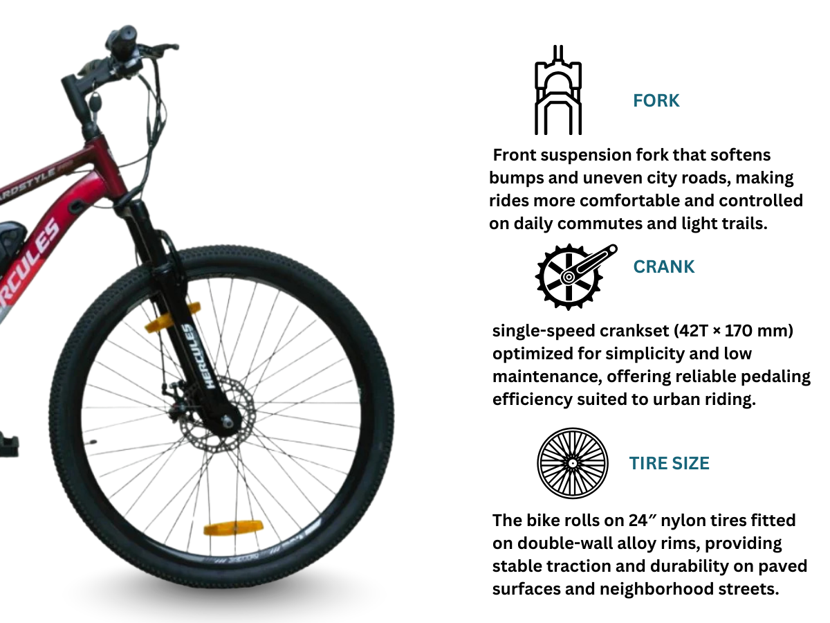 Hercules Hardstyle Pro E-Bicycle 27.5T