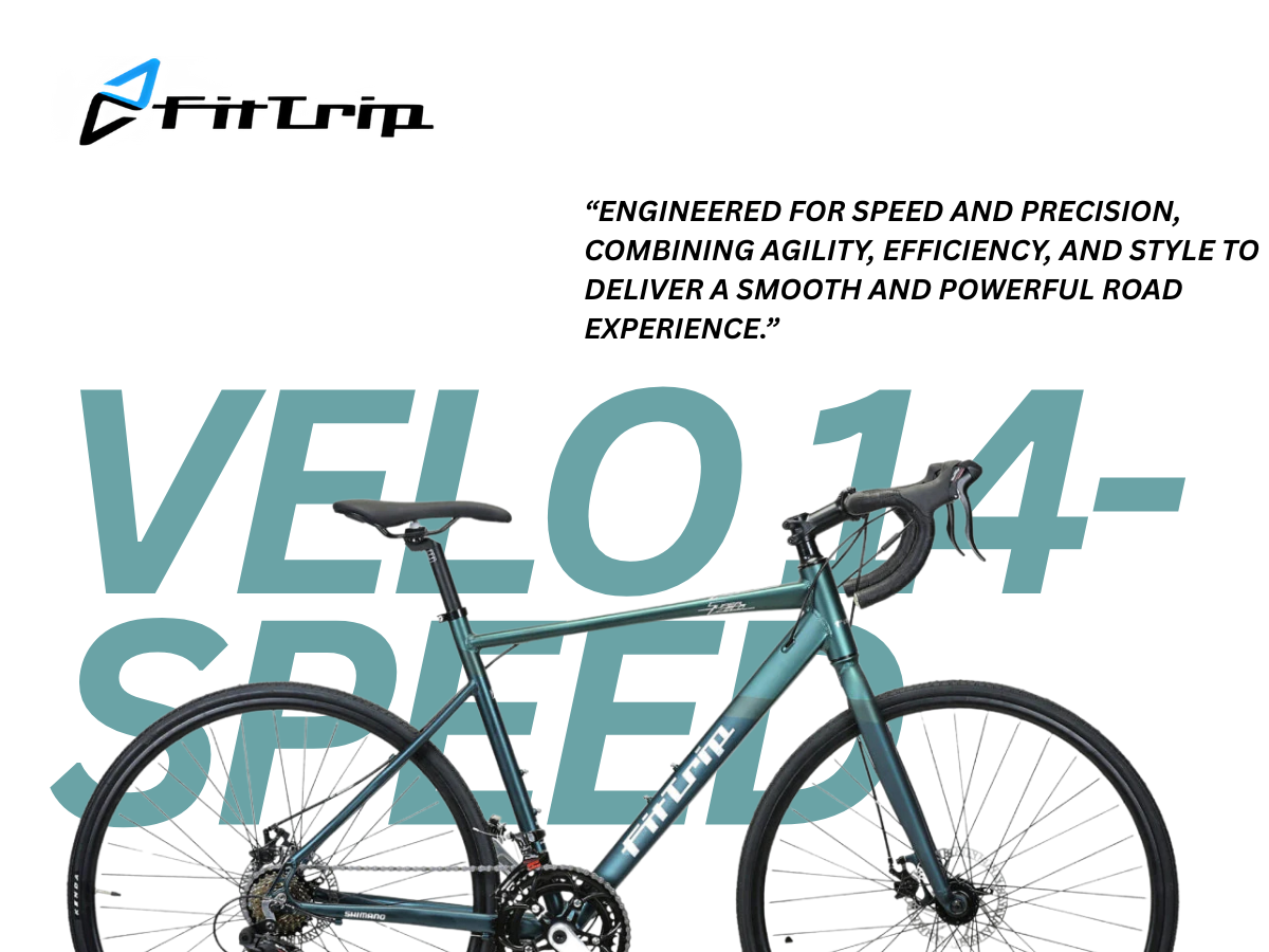 FitTrip Super Velo 14-Speed Road Bicycle