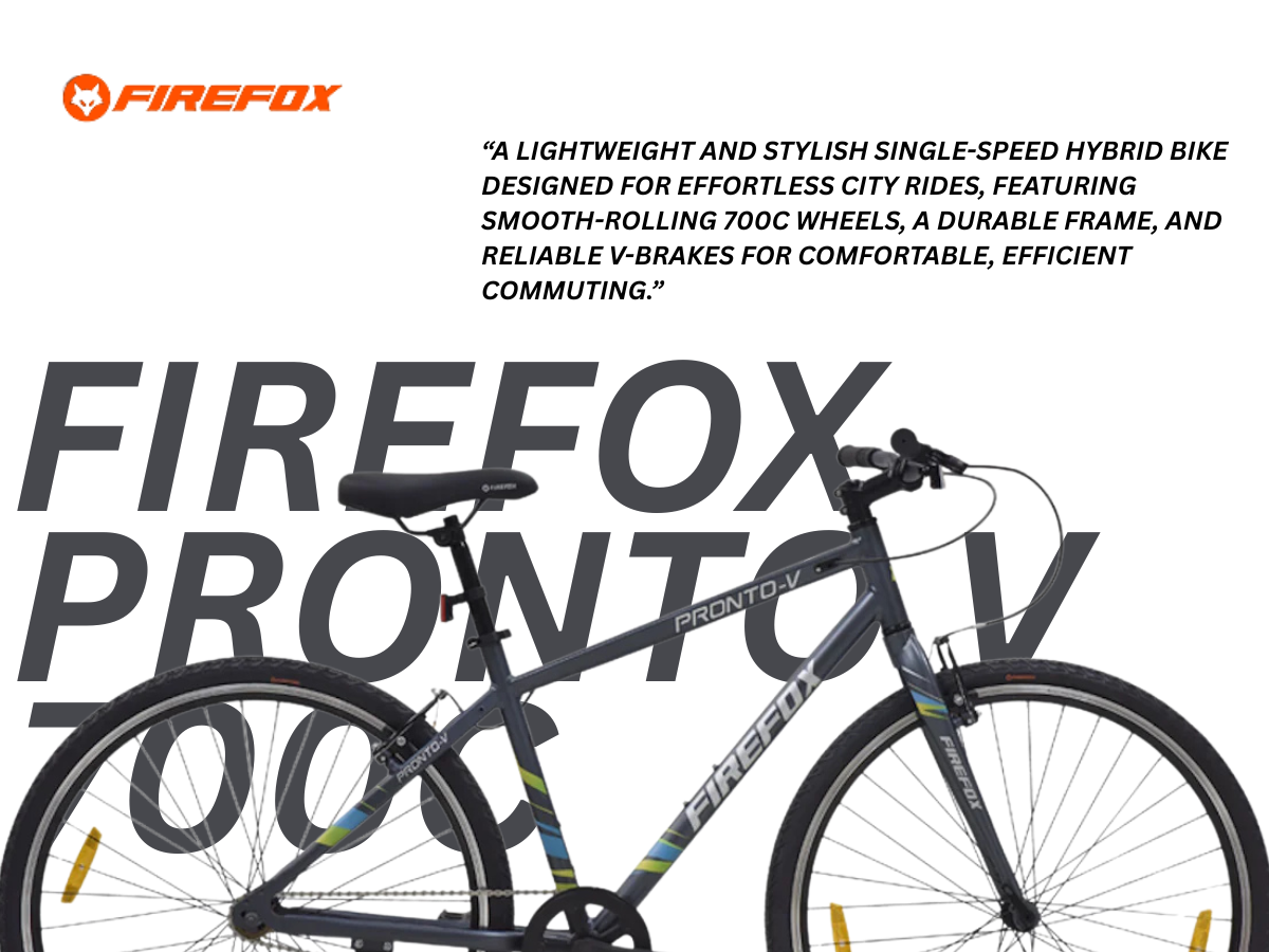 Firefox 700C Pronto V-BRK SS Bicycle