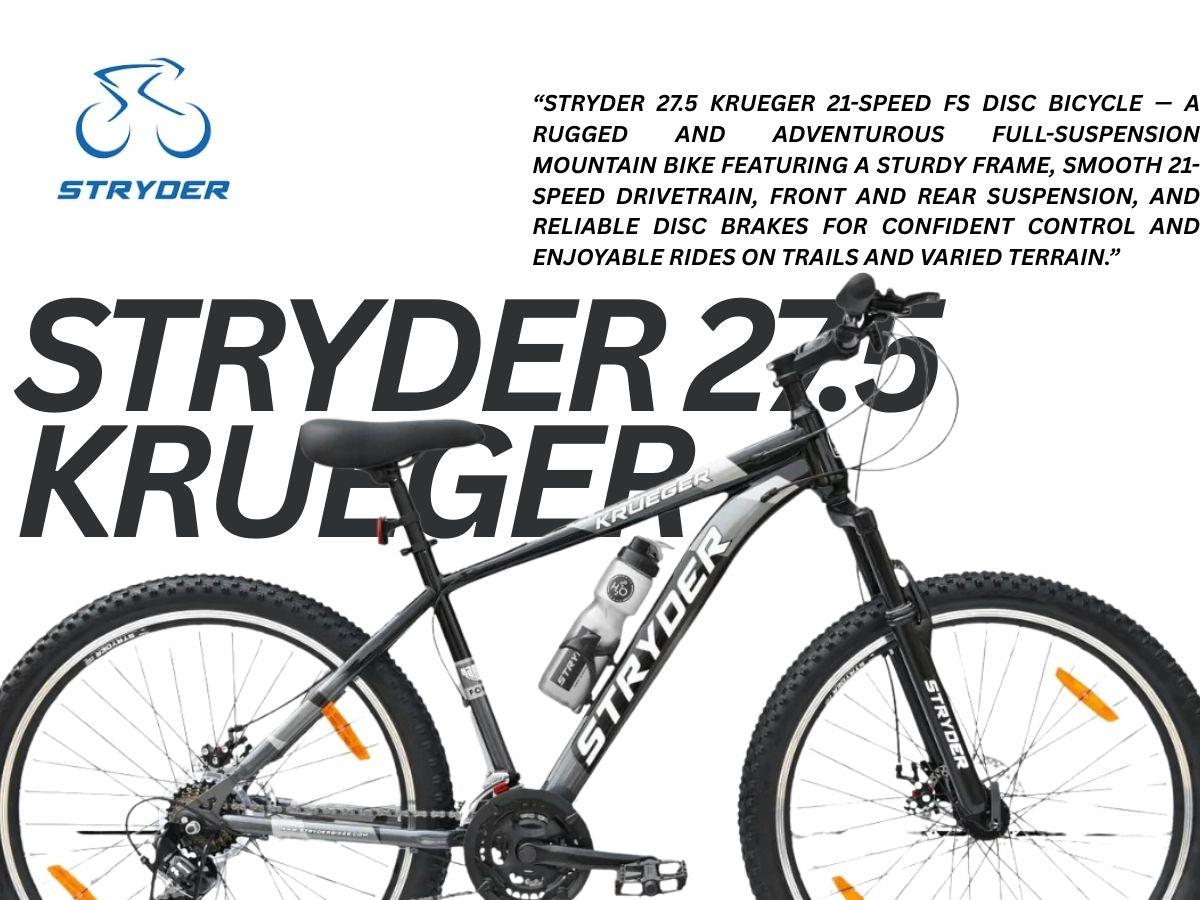Stryder 27.5 Krueger 21 Speed FS D/Disc Bicycle
