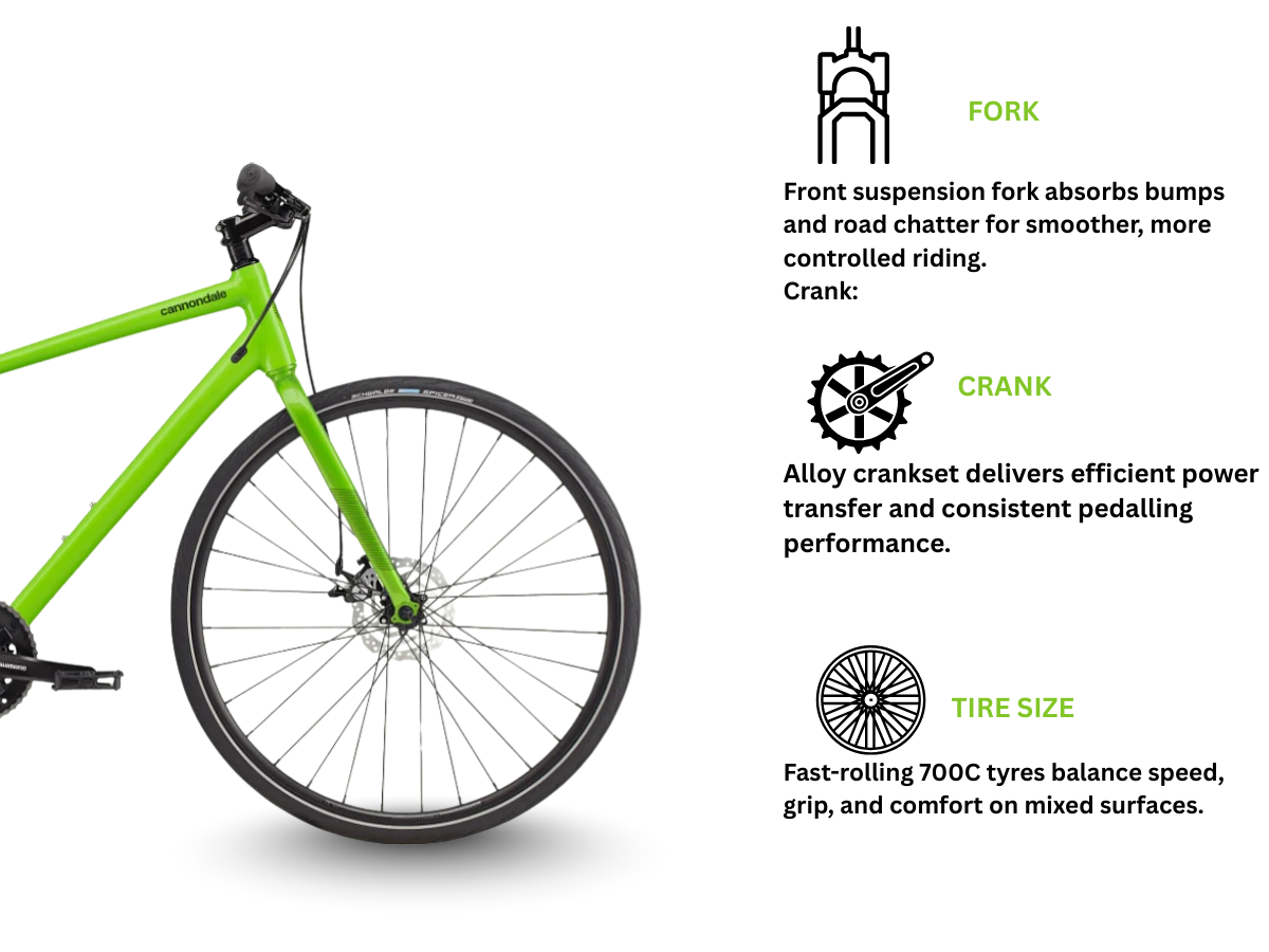 Cannondale Quick CX 4D, 21S (Lime)