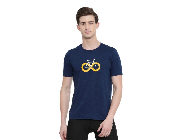 2Go Cycling Inspired T-Shirt Prussian Blue