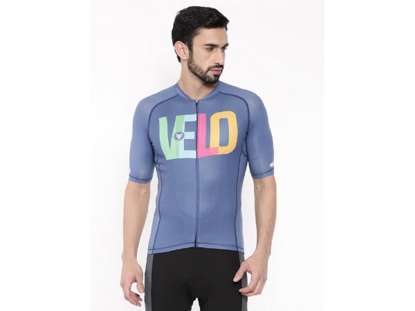 2Go Men&#39;s Cycling Jersey - Velo Love - Blue