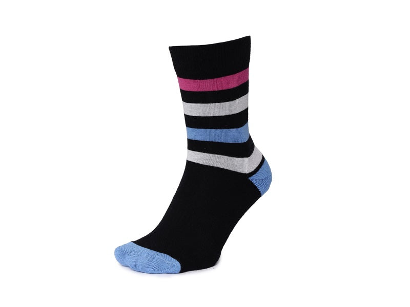 2Go Pull Up Length Cycling Socks - Dark Blue
