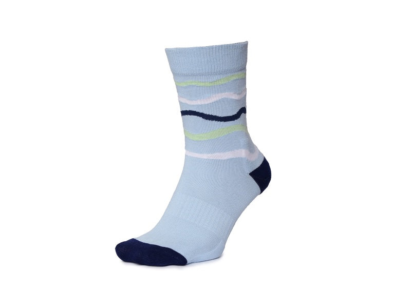 2Go Pull Up Length Cycling Socks - Light Blue