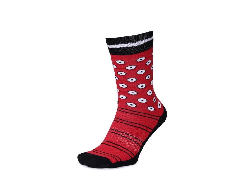 2Go Pull Up Length Cycling Socks - Red